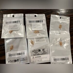 Elegant Gold gem charms